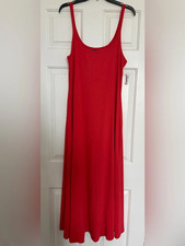 Old Navy Ribbed Red Tank Maxi Dress XL