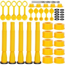 Godboy Gas Can Spout Replacement, Nozzle, 5 Kit-Yellow Yellow