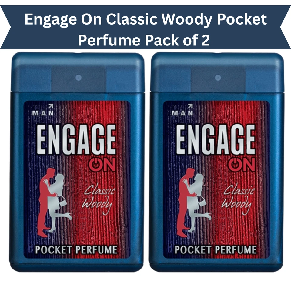 2 X Engage On men classic Woody pocket perfume-18ml with long lasting fragrance - Image 3 of 4
