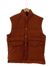 Down Vest/L/Polyester/Orn 12412
