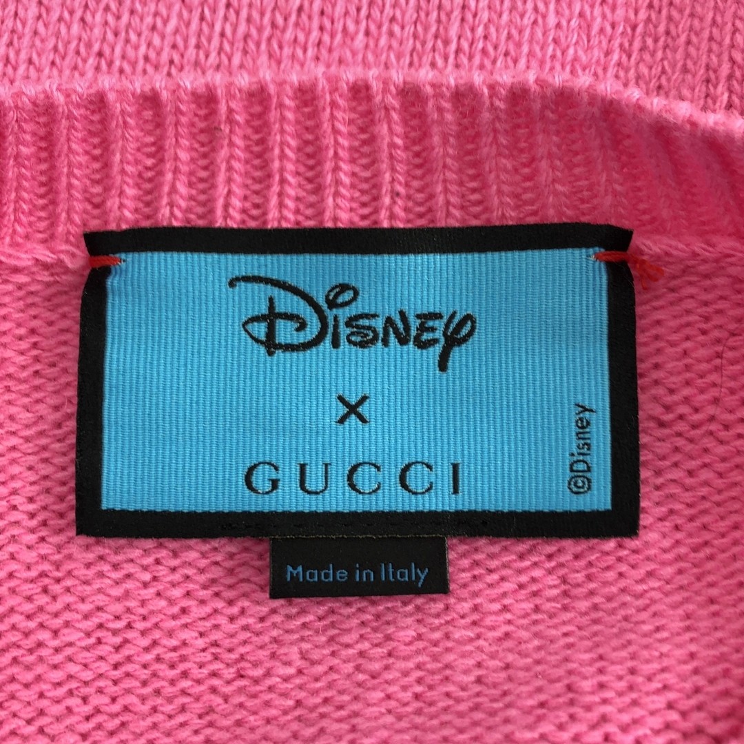 GUCCI 2021SS x Disney Donald Duck Jacquard Crew Neck Knit S Pink Used KLDR-0 thumbnail 5