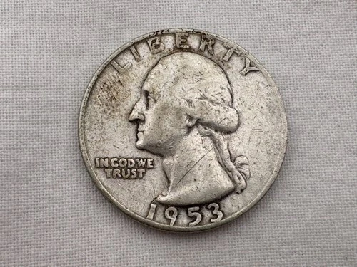 1953 D U.S. Washington Silver Quarter IU-16
