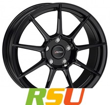 Autec Typ CR - ClubRacing schwarz 7.5x17" ET38 LK4 108 ML 63.3 Alufelgen 17 Zoll