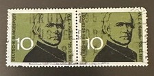 Deutsche Bundespost 2x 10 Pf Wieprecht Ketteler Paar waagerecht gestempelt