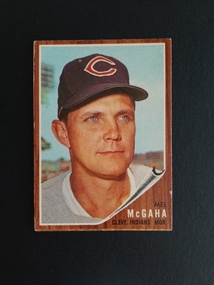 1962 Topps Set-Break #242 Mel Mcgaha Mgr Free Shipping 