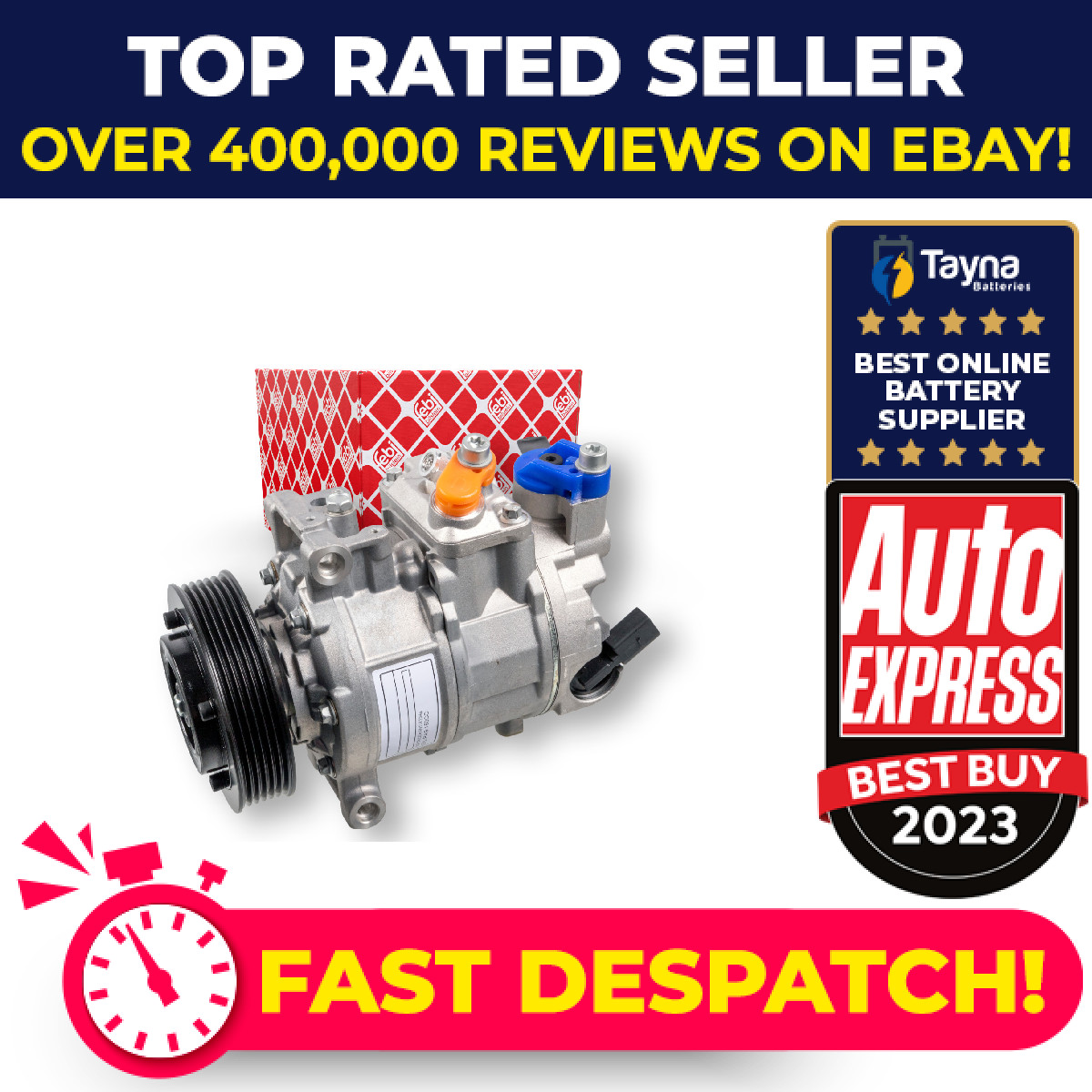 Air Con Compressor fits VW PASSAT 05 to 15 AC Conditioning 1K0820808A 1K0820859H