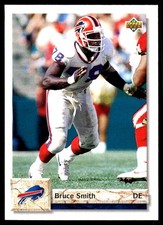 Bruce Smith 1992 Upper Deck #586 Bills NFL READ FREE SHIPPING AutographDen
