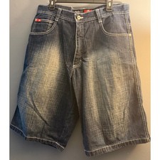 South Pole Baggy Jean Shorts Men s Size 36 Blue Denim Y2K Hip Hop Skater