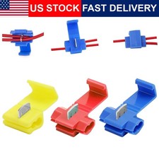 Quick Splice Wire Connectors 150pcs Solderless Snap Terminals 22 10 AWG Crimp