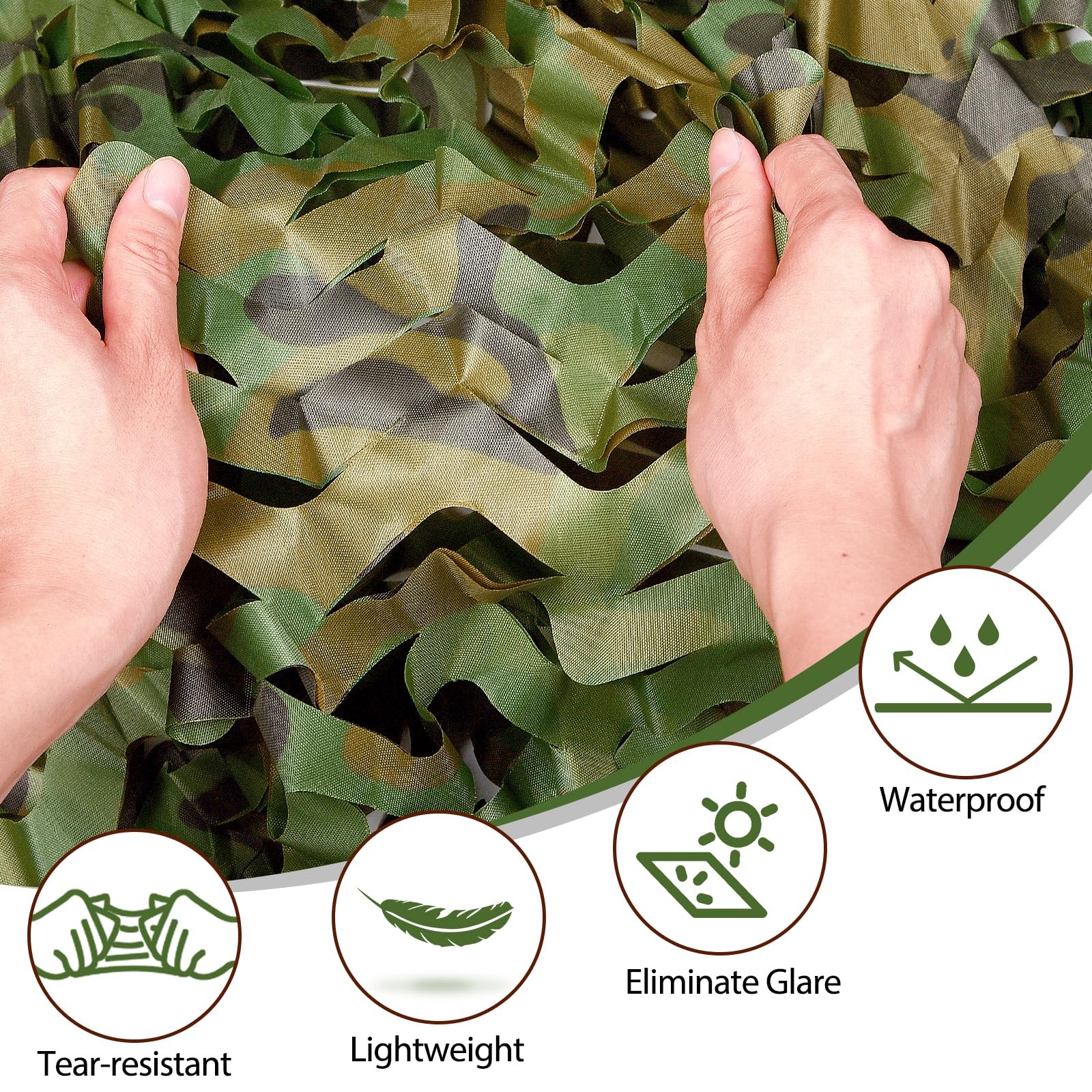 4m x 6m Camping Camouflage Netting Military Camo Sunshade Mesh Hunting Car Cover