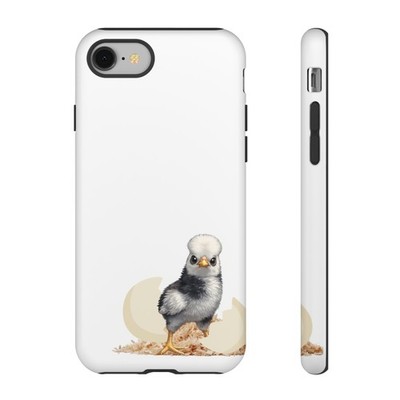 Baby Polish Chick Illustration Phone Case | Cute Chick Hatching Design