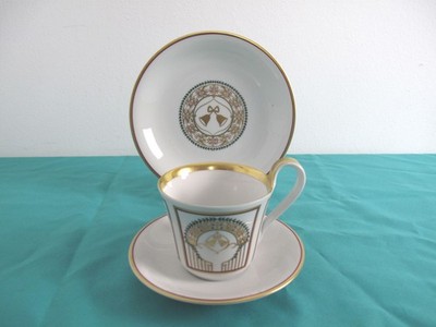 Bing & Gröndahl Porzellan Holiday Collection Tasse Gedeck Glocke Prunk Gold