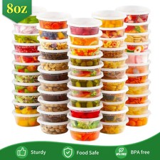 45 Sets 8oz Deli Containers with Lids Leakproof Airtight Meal Prep Food Storage