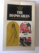 PAPER 60s Bikini Swimsuit DEADSTOCK Box Rare Sixties 1960s FASHION HISTORY MOD