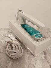 Sunbeam Deluxe Mixmaster Hand Mixer Only HMD-1  Atomic White & Blue Vintage MCM 