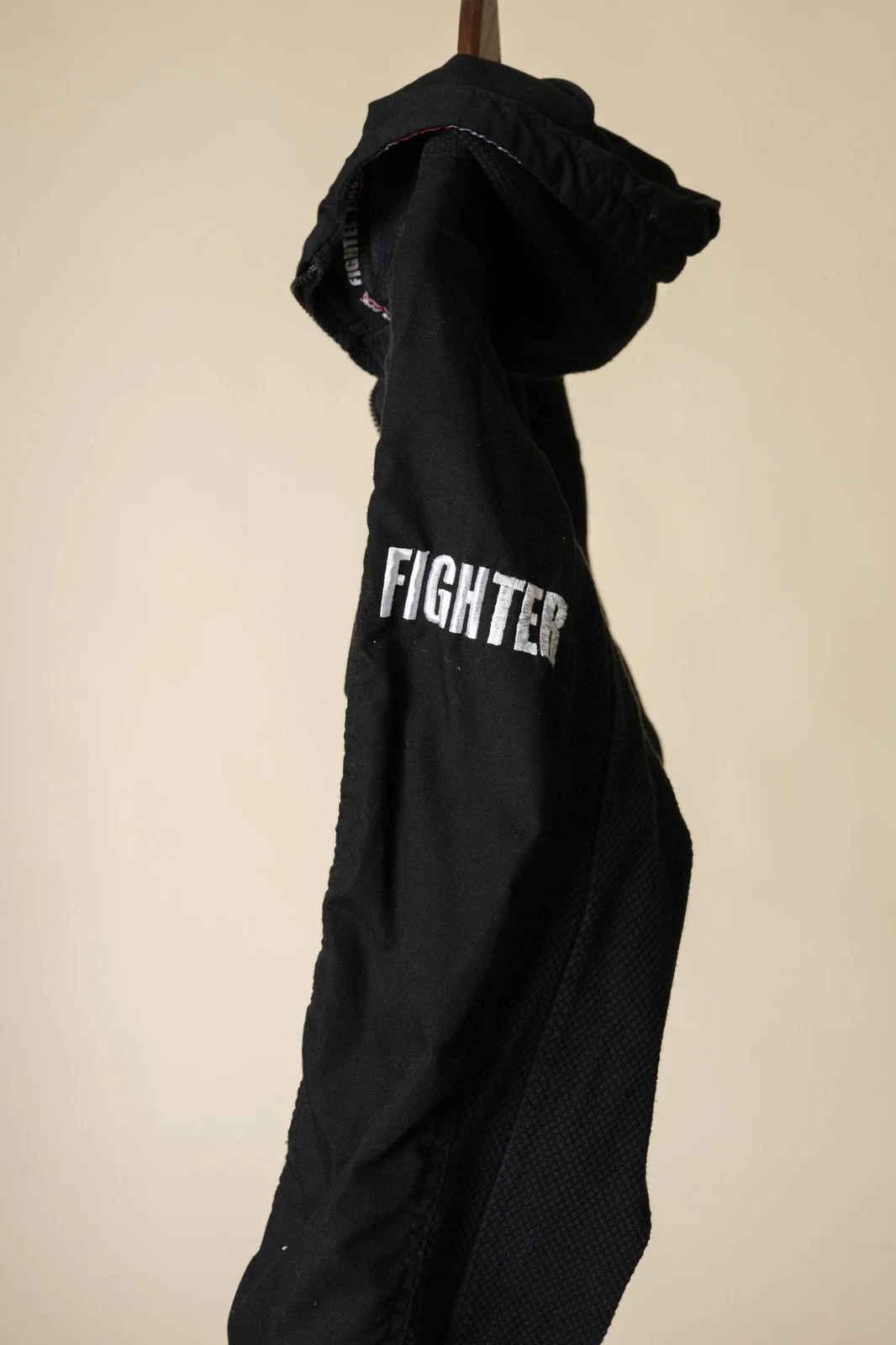 NAGA Fighter Black Flame Logo Zip Grappling Hoodie Jacket Unisex image 9