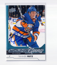 TANNER FRITZ autographed '17/18 NY NEW YORK ISLANDERS 