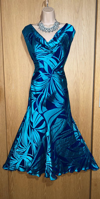 ELEGANTES JACQUES VERT KLEID SEIDENMIX FORMELL 1-TEILIG OUTFIT UK 18 KLASSIKER