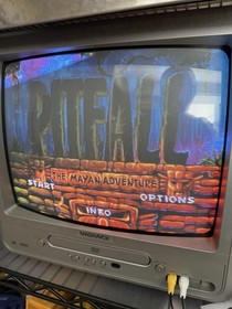 Atari Jaguar Console, controller,  with Jag 2 SNES  AV Converter, Non OEM Cords