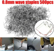500Pcs 0.8mm Hot Staples Plastic Welding Wave Stapler For Car Bumper Repair Kits