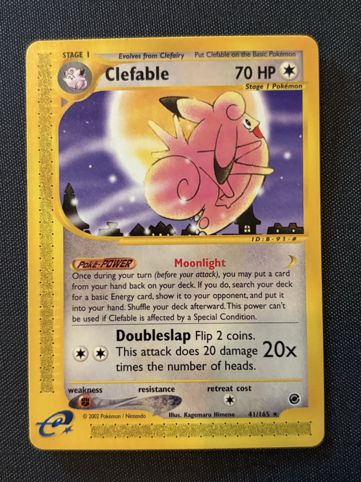 Pokémon Expedition Base Set 2002 Clefable 41/165 Non Holo Rare