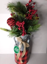 Winter Wonder Lane Tabletop Vase Decor 24 in