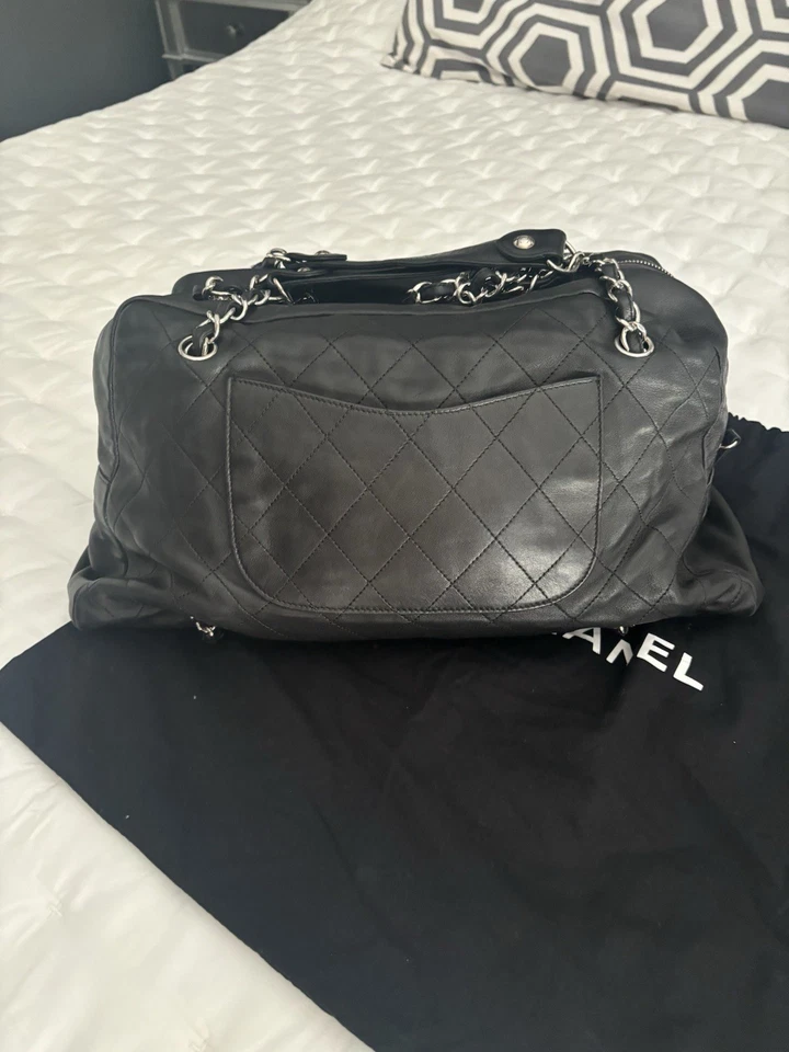 Chanel Black Quilted Leather Camera Bag - Image 3 of 4