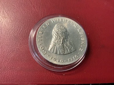 DDR 20 Mark 1966 Silber - Gottfried Wilhelm Leibniz (325) - Bild 1 von 2