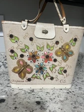 RARE Enid Collins Texas Vintage JAMBOREE Purse Bag Butterflies Flowers