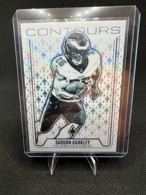 Panini 2024 Phoenix Contours Teal Saquon Barkley Eagles #CON-SBY numbered /40  