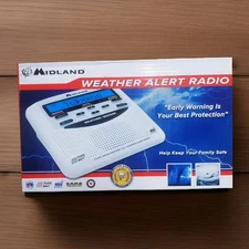 Midland Weather Alert Radio with NOAA All Hazard WR-120ez White