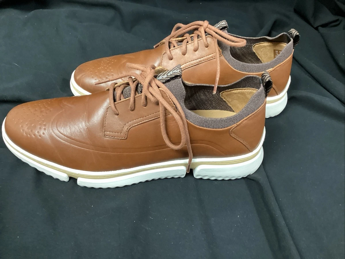 Hush Puppies Made in Italy Classic Brown Leather Men\'s Dress Casual Shoes 12M Hush Puppies Leather Upper Brown Casual Shoes for Men for  main image 2