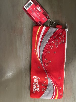 NWT 2000's Coca-Cola Coke Plush Change Carry All  Collectible w/ key chain