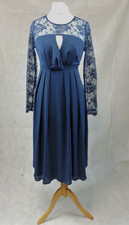 ASOS Maternity Kate Midi Dress With Lace Sleeves Size UK 14 rrp £55 NH10 XX 04