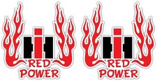 2x Ih International Harvester Red Power Fire Sticker Decal Xv