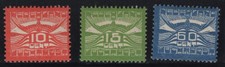 WC1_34161 NETHERLANDS. 1921 air mail set. Sc.C1-C3. MH
