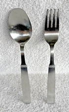 Gense Sweden RANKA ROYAL SWEDISH Solid Stainless Serving Fork & Spoon Set Sweden