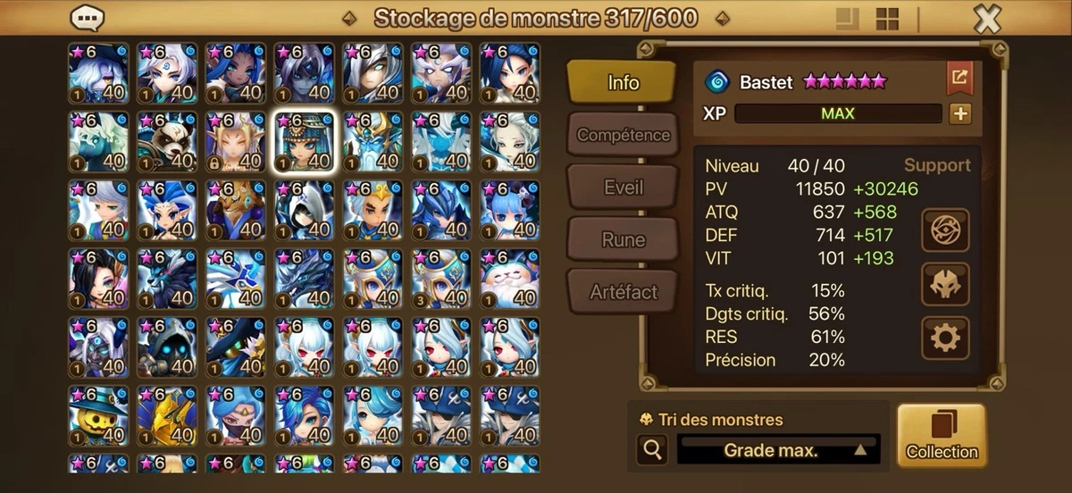 compte summoners war c3- 1nat5 LD