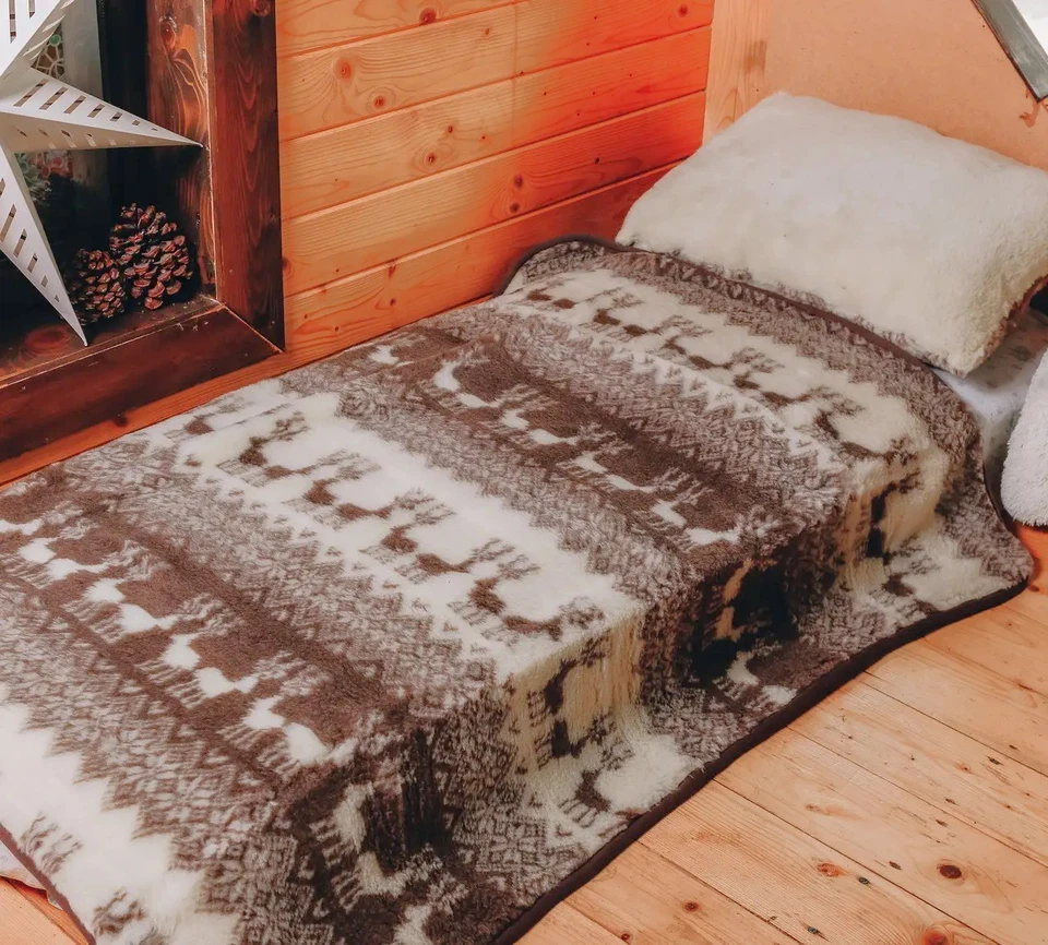 Kids Wool Blanket 40x60" – 100% Natural Sheep Wool, Hypoallergenic Baby Throw - Image 3 of 4