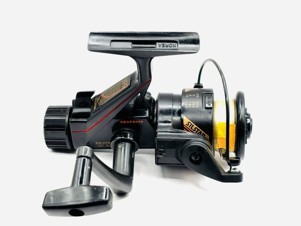 Carrete de pesca giratorio Silstar CX35 de colección L/R BB WT 7,6Z 5,2:1 GRAFITO gira bien Foto 3 de 4
