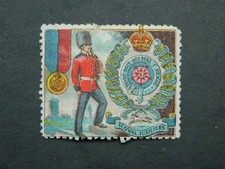 Vignette militaire Delandre Royal Fusiliers Honi soit qui mal y pense