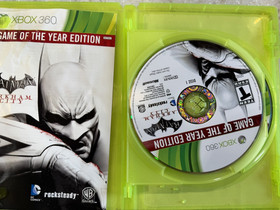 BATMAN ARKHAM CITY GOTYE  X-BOX XBOX 360 GAME DISC, MANUAL AND CASE NES HQ