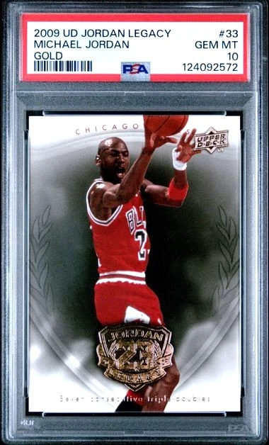 Michael Jordan 10 Graded Basketball Sports Trading Cards