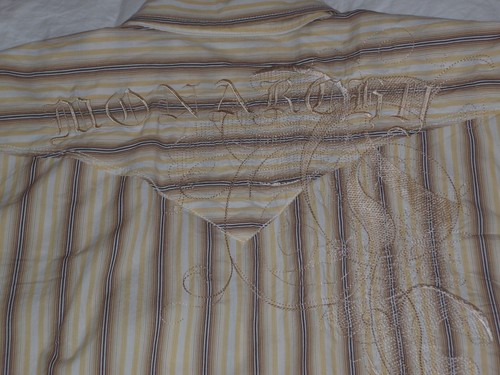 Authentic Monarchy Embroidered Military Style Button Down Mens Shirt Sz XXL* - Picture 7 of 7