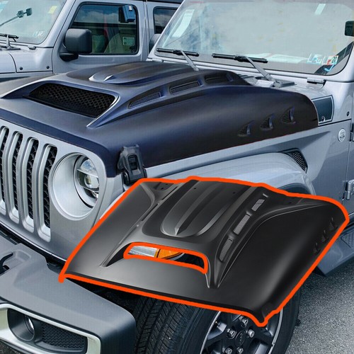 Steel Vented Hood Scoop Vent For 20182021 Jeep Wrangler JL Gladiator