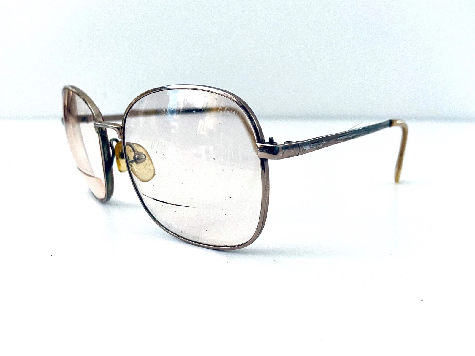 Vintage American Optics AO Silver Metal Glasses Made In USA AO Z87 0C700 54 18