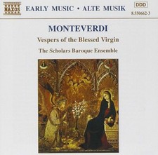 Monteverdi: Vespers of the Blessed Virgin (CD 1995) 2-DISC Scholars Baroque Ense