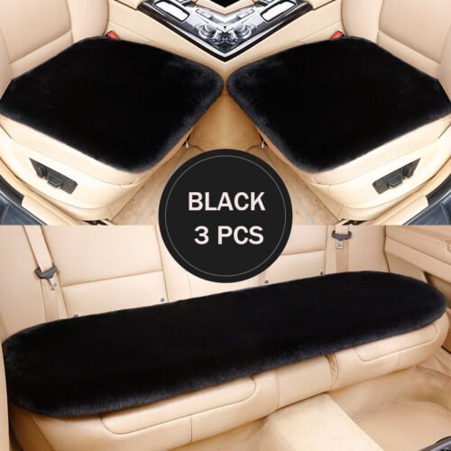Faux Sheepskin Car Seat Covers Warm Front Seat Bottom Cushions for Jeep Cherokee - Picture 3 of 22