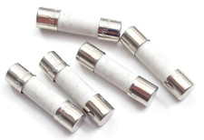 SET OF 5 TSC T 8AH 250V T8AH SLOW BLOWING BLOW CERAMIC FUSES