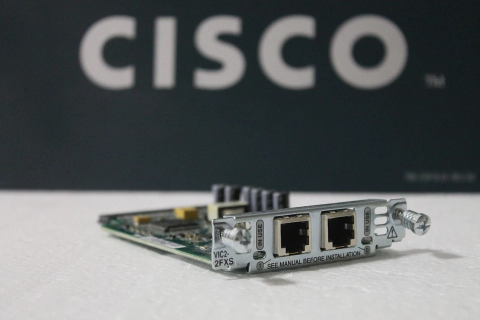 VIC2-2FXS, CISCO TWO-PORT VOICE INTERFACE CARD - FXS 60 day warranty - Image 2 of 3